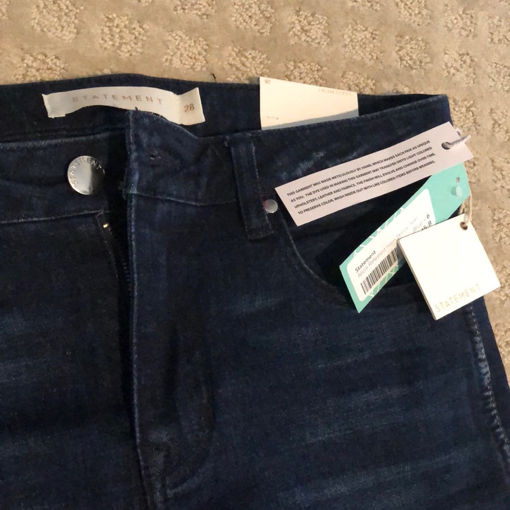Statement ankle length skinny jeans